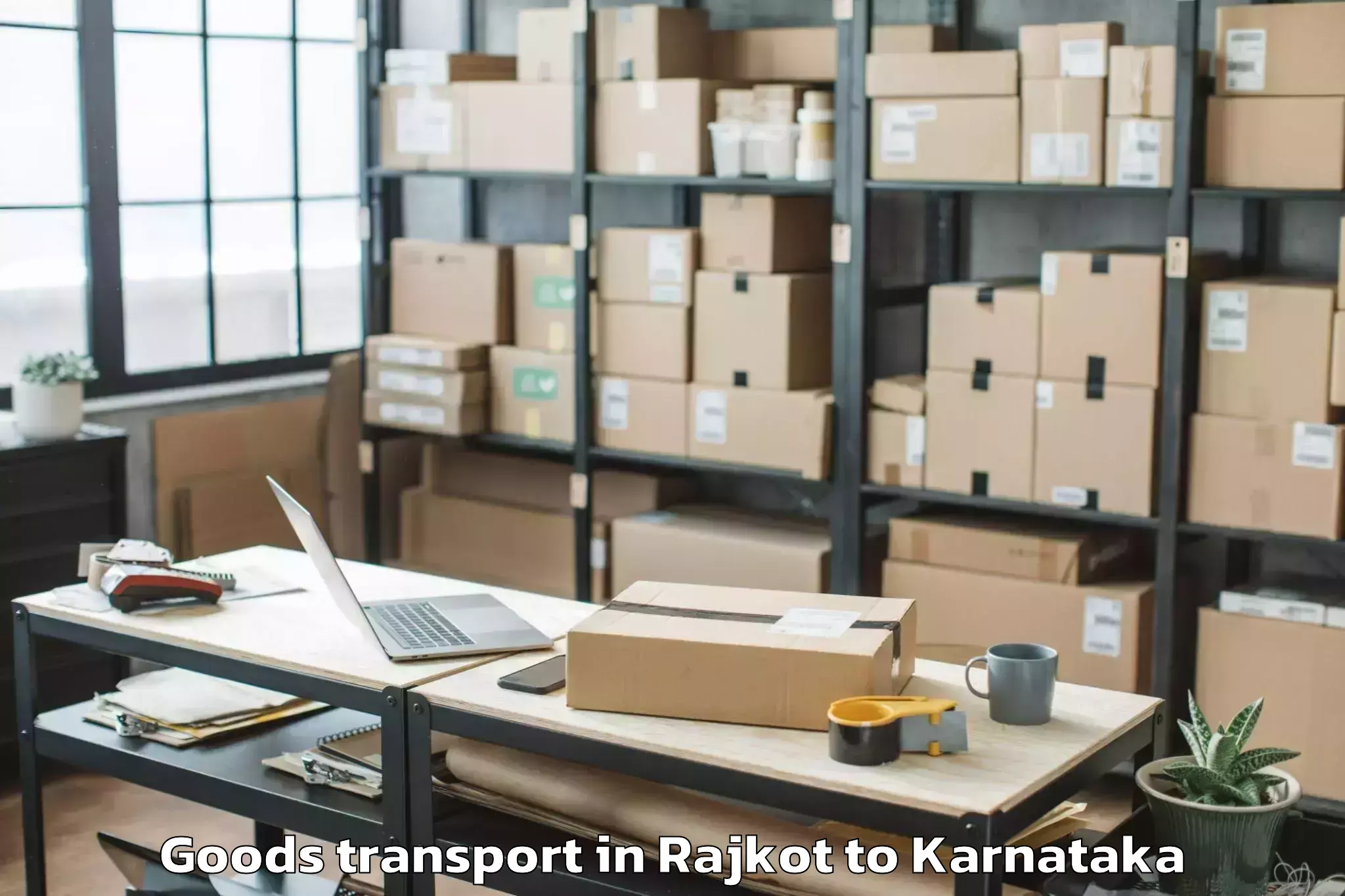 Reliable Rajkot to Hukkeri Goods Transport